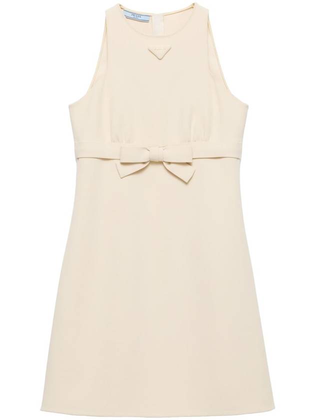 Prada Bow Detailing Short Dress - PRADA - BALAAN 1