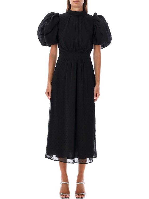 Rotate Birger Christensen Puff Sleeve Midi Dress - ROTATE - BALAAN 1