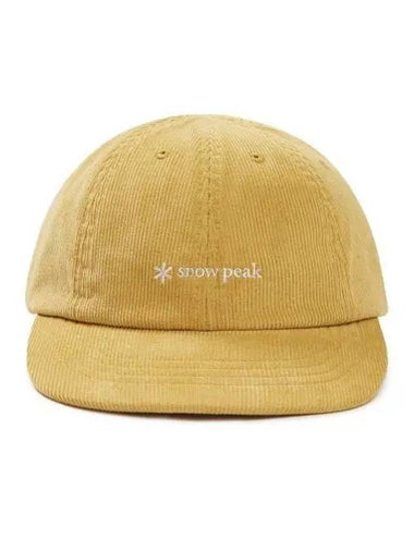 Corduroy 8 panel ball cap Mustard S23WUFBC62 - SNOW PEAK - BALAAN 1