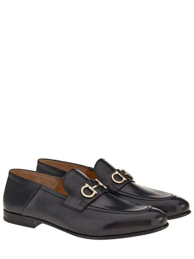 Gancini Ornament Loafer Black - SALVATORE FERRAGAMO - BALAAN 3