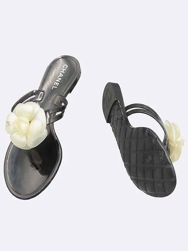 G26012 Camellia decoration women s flip flops 250MM - CHANEL - BALAAN 2