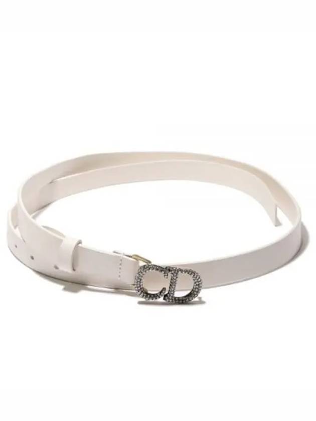 SS23 Crystal Logo Saddle Belt B0333CBIO M030 - DIOR - BALAAN 2