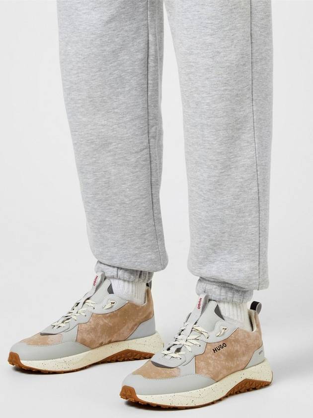 Kane Speckled Low Top Sneakers Beige - HUGO BOSS - BALAAN 7