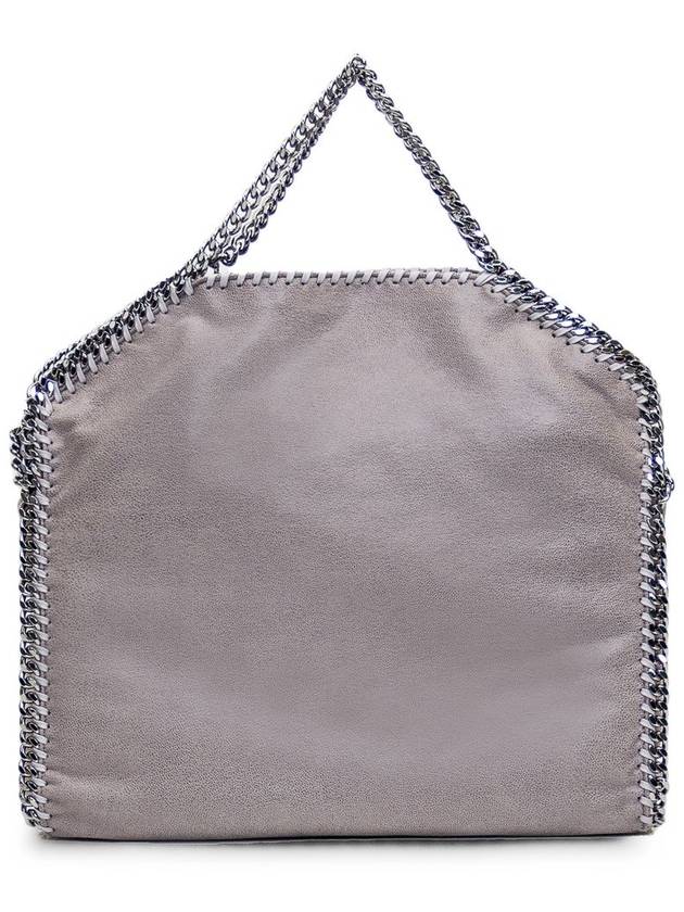 Silver Falabella Fold Over Tote Bag Light Gray - STELLA MCCARTNEY - BALAAN 4