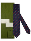 Interlocking Tie 660045 4E002 4174 Navy Red - GUCCI - BALAAN 10