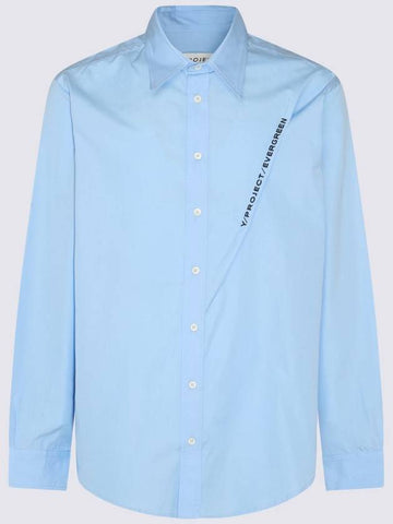 Y/Project Light Blue Cotton Shirt - Y/PROJECT - BALAAN 1