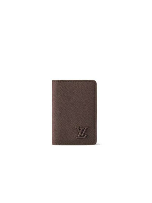 Men s Pocket Organizer Ink Brown Card Wallet Holder M11490 - LOUIS VUITTON - BALAAN 1