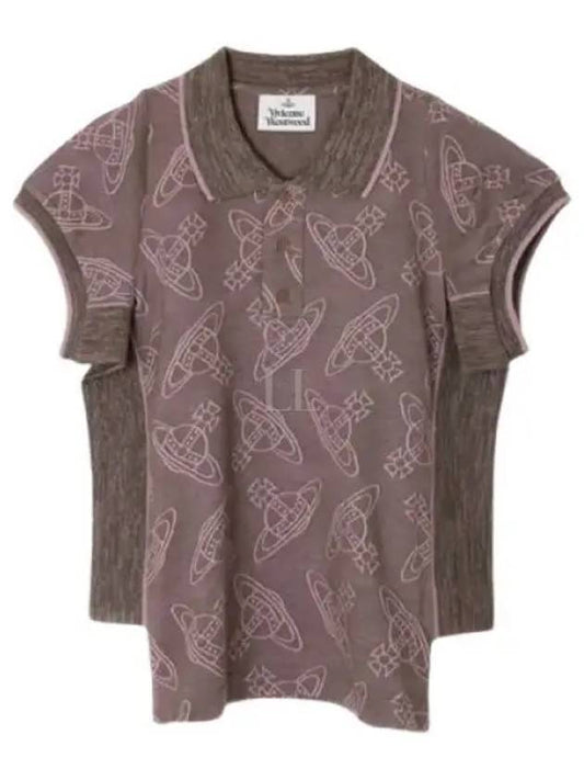 Side Stripped Polo Shirt Brown - VIVIENNE WESTWOOD - BALAAN 2