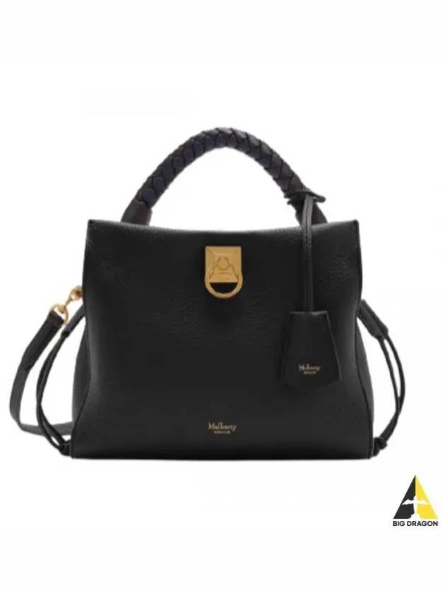 Iris Small Heavy Grain Shoulder Bag Black - MULBERRY - BALAAN 2