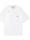 Compass Patch Regular Fit Cotton Short Sleeve T-Shirt White - STONE ISLAND - BALAAN 2