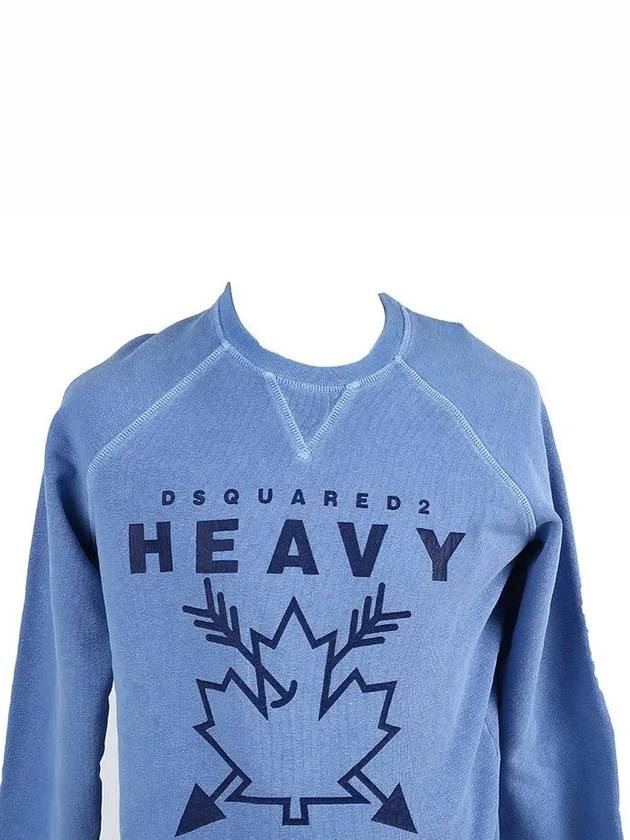 Maple Logo Blue Sweatshirt S74GU0093 - DSQUARED2 - BALAAN 7