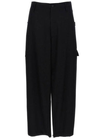 Yohji Yamamoto 'Tab Wide P' Pants - YOHJI YAMAMOTO - BALAAN 1