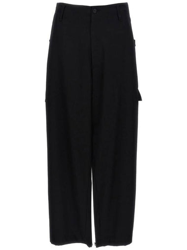 Yohji Yamamoto 'Tab Wide P' Pants - YOHJI YAMAMOTO - BALAAN 1