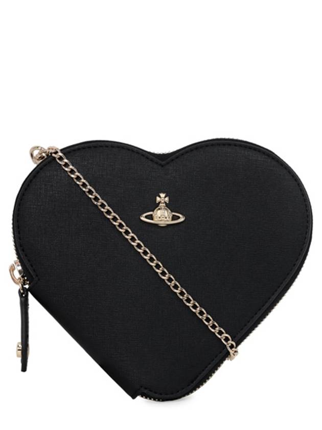 ORB Logo Heart Cross Bag Black - VIVIENNE WESTWOOD - BALAAN 2