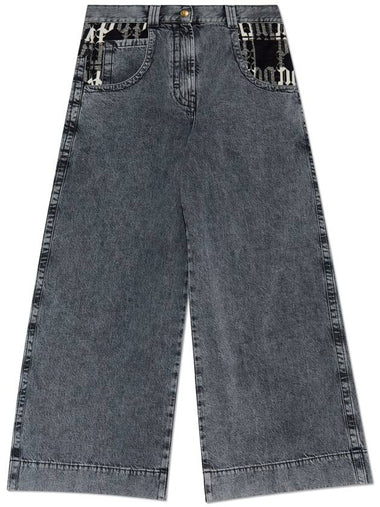 Palm Angels Flared Jeans, Women's, Grey - PALM ANGELS - BALAAN 1