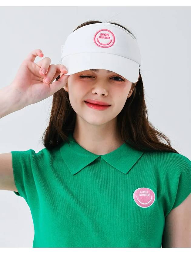 Smile sun visor WHITE - MONBIRDIE GOLF - BALAAN 4