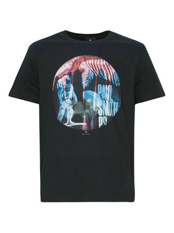 Logo Astronaut Graphic Short Sleeve T-Shirt Black - PAUL SMITH - BALAAN 1