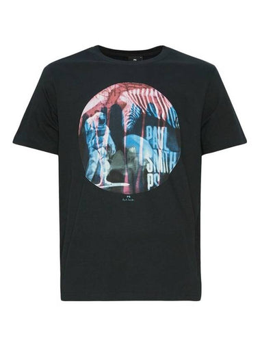 Logo Astronaut Graphic Short Sleeve T-Shirt Black - PAUL SMITH - BALAAN 1