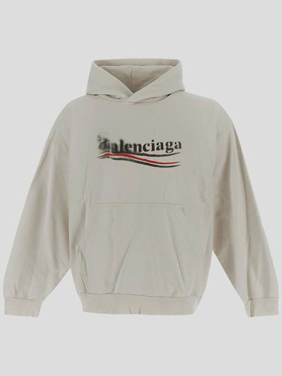 Political Stencil Medium Fit Hoodie White - BALENCIAGA - BALAAN 2