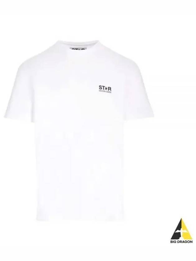 Star Logo Print Short Sleeve T-Shirt White - GOLDEN GOOSE - BALAAN 2