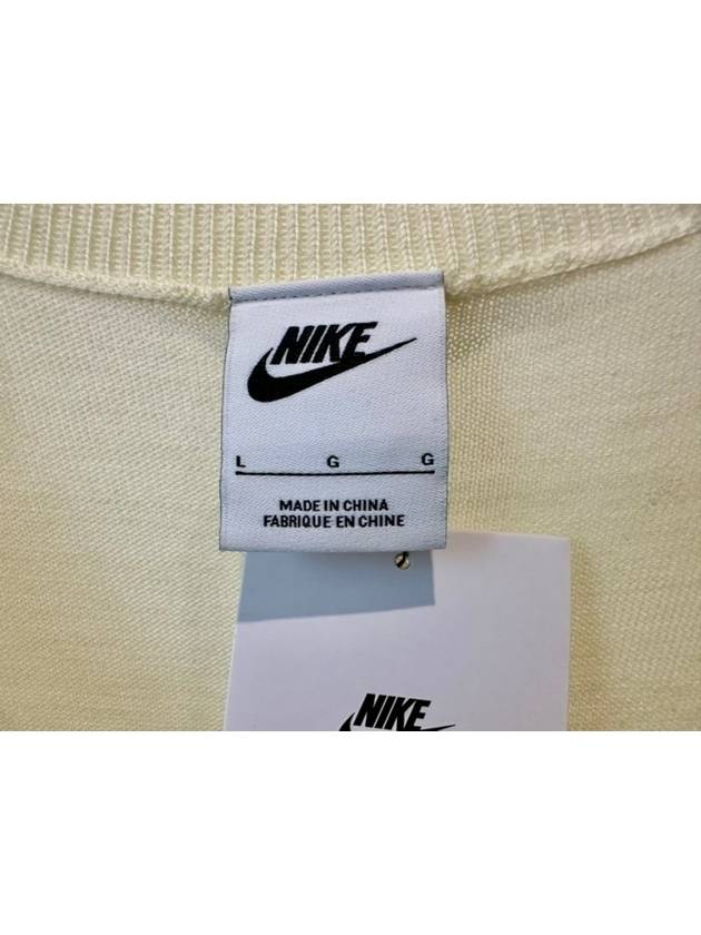 Swoosh Knit Vest Ivory - NIKE - BALAAN 6