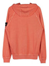 Malfile Fleece Garment Dyed Hoodie Orange - STONE ISLAND - BALAAN 3