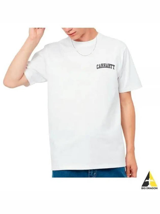 University Script Short Sleeve T-Shirt White - CARHARTT WIP - BALAAN 2