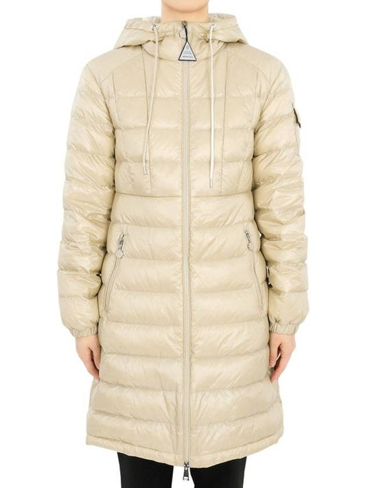 Monclair Women s AMINTORE Down Long Padded Jacket Beige 1A00007 595ZZ 200 - MONCLER - BALAAN 2