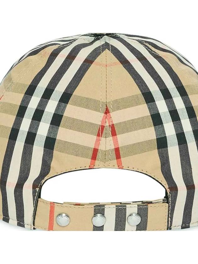 Vintage Check Motif Ball Cap Beige - BURBERRY - BALAAN.