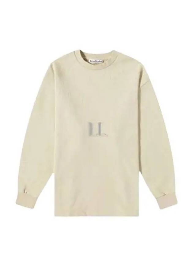 Logo Oversized Fit Sweatshirt Dusty Green - ACNE STUDIOS - BALAAN 2