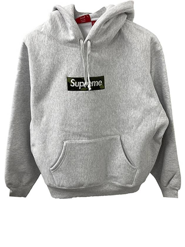 SW56 AG Box Logo Hooded Sweatshirt Ash Gray Men's TShirt TSH - SUPREME - BALAAN 1