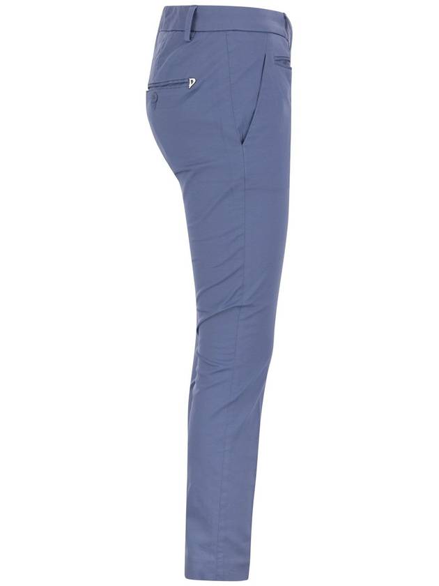 PERFECT - Slim-fit Cotton Gabardine Trousers - DONDUP - BALAAN 3