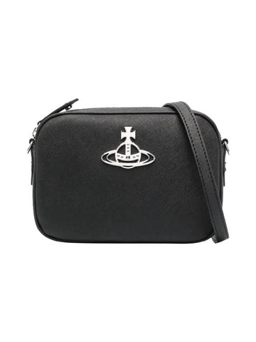 ORB logo Anna cross bag black - VIVIENNE WESTWOOD - BALAAN 1