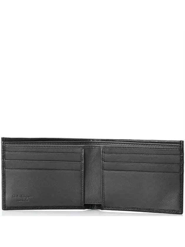 Gancini Half Wallet Black - SALVATORE FERRAGAMO - BALAAN 5