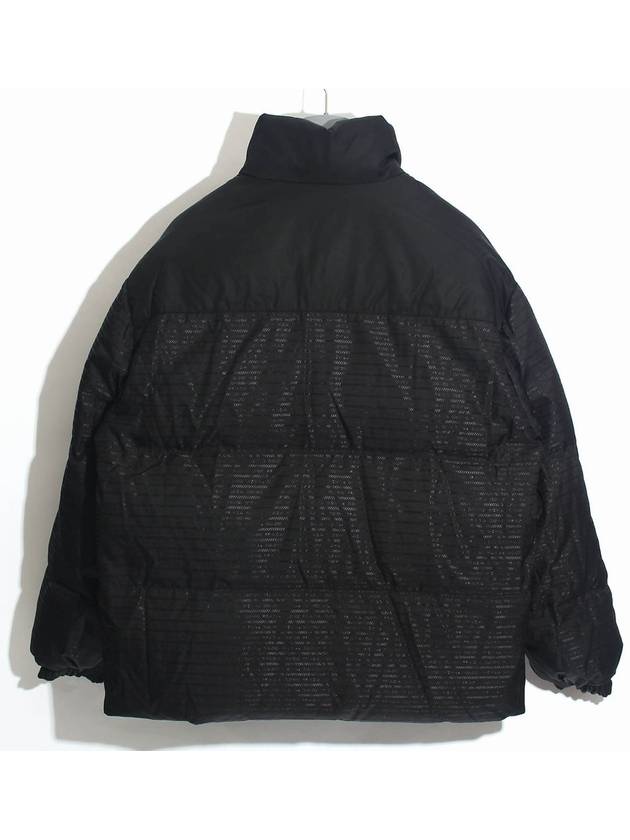 Medium-Length Re-Nylon Reversible Down Padded Jacket Black - PRADA - BALAAN 4