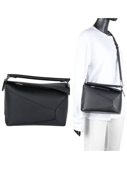 Classic Calfskin Small Puzzle Tote Bag Black - LOEWE - BALAAN 2