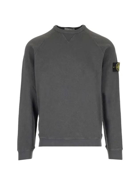 OLD Treatment Waffen Patch Crew Neck Sweatshirt Grey - STONE ISLAND - BALAAN 1