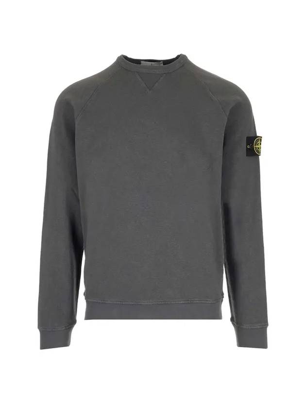 OLD Treatment Wappen Patch Crew Neck Sweatshirt Grey - STONE ISLAND - BALAAN 1