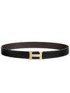 Faubourg Buckle Reversible 32mm Leather Belt Black - HERMES - BALAAN 1