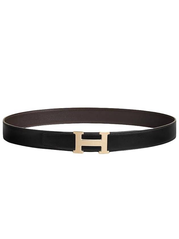 Faubourg Buckle Reversible 32mm Leather Belt Black - HERMES - BALAAN 1