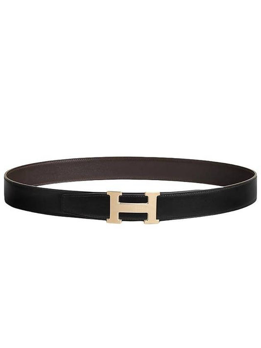 Faubourg Buckle Reversible 32mm Leather Belt Black - HERMES - BALAAN 2