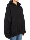 Women's Care Label Hooded Top Black - BALENCIAGA - BALAAN.