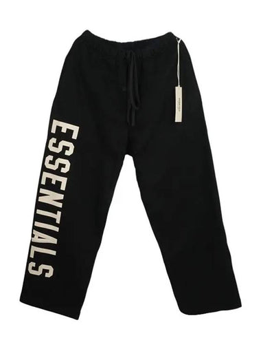 Fleece Relaxed Track Sweatpants Black 130BT244320F 009 - FEAR OF GOD ESSENTIALS - BALAAN 1