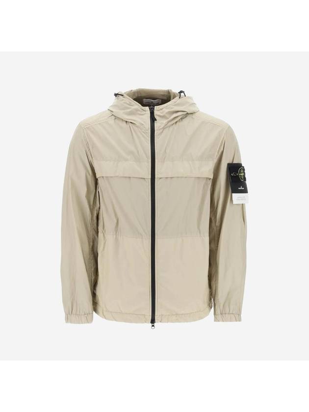 Garment Dyed Crinkle Reps R-Nylon Windbreaker Sand - STONE ISLAND - BALAAN 2