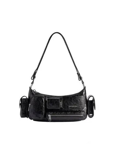 Superbusy Leather Shoulder Bag Black - BALENCIAGA - BALAAN 2