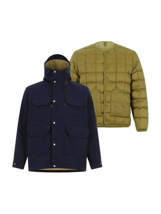 Heritage Detachable Hunting Goose Down Jacket Navy Olive - OFFGRID - BALAAN 1