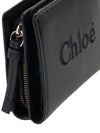 Sense Soft Leather Half Wallet Black - CHLOE - BALAAN 8