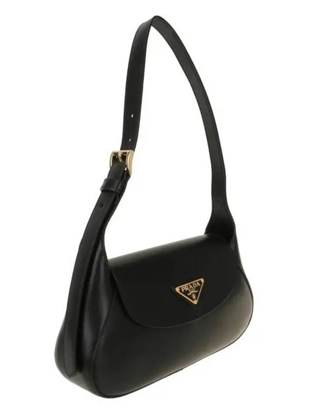 Small Leather Shoulder Bag Black - PRADA - BALAAN 3