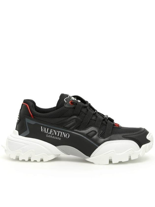 Climber low-top sneakers black - VALENTINO - BALAAN.