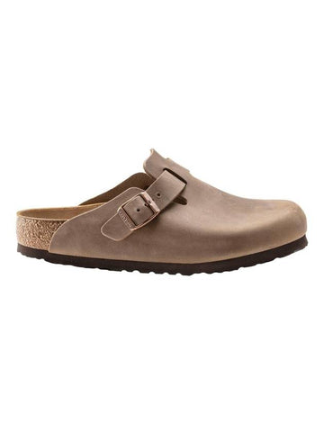 Boston Oil Leather Slippers Tobacco Brown - BIRKENSTOCK - BALAAN 1